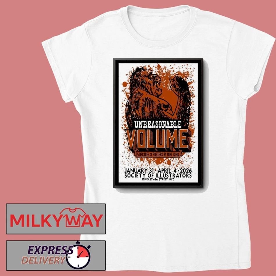 Five Decades of Posters by Mike King Society of Illustrators shirt