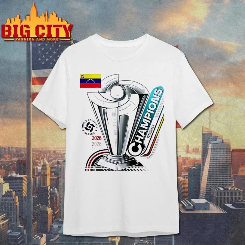 Venezuela World Baseball Classic 2026 Champions trophy logo T Shirt
