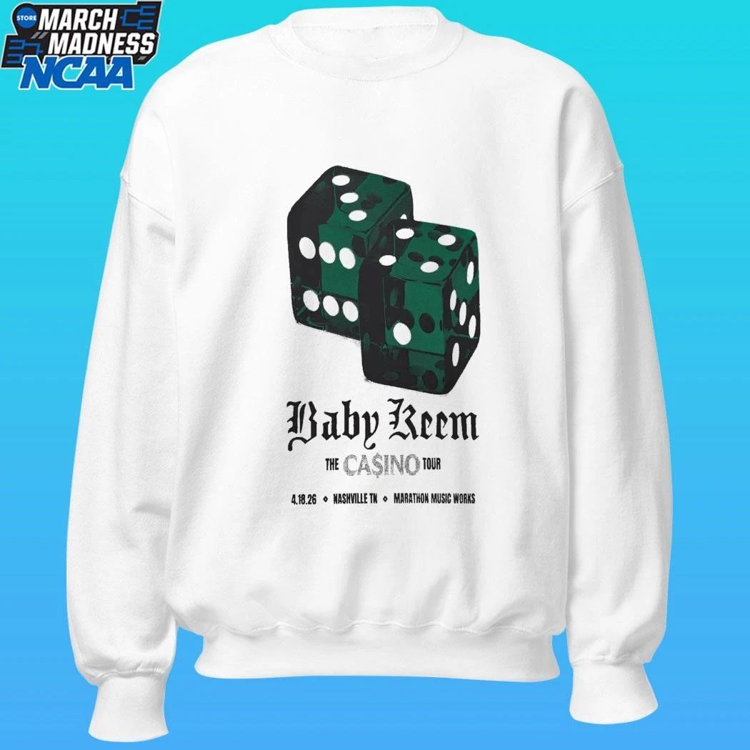 Baby Keem The Casino Tour April 18 2026 Marathon Music Works Nashville Tn Event Gig Poster Shirt