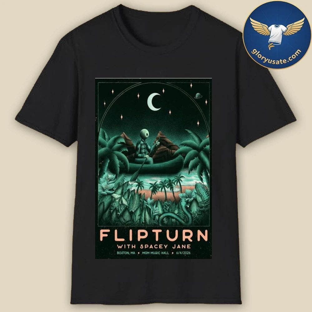 Flipturn Boston, MA June 4 2026 Concert Poster Shirt