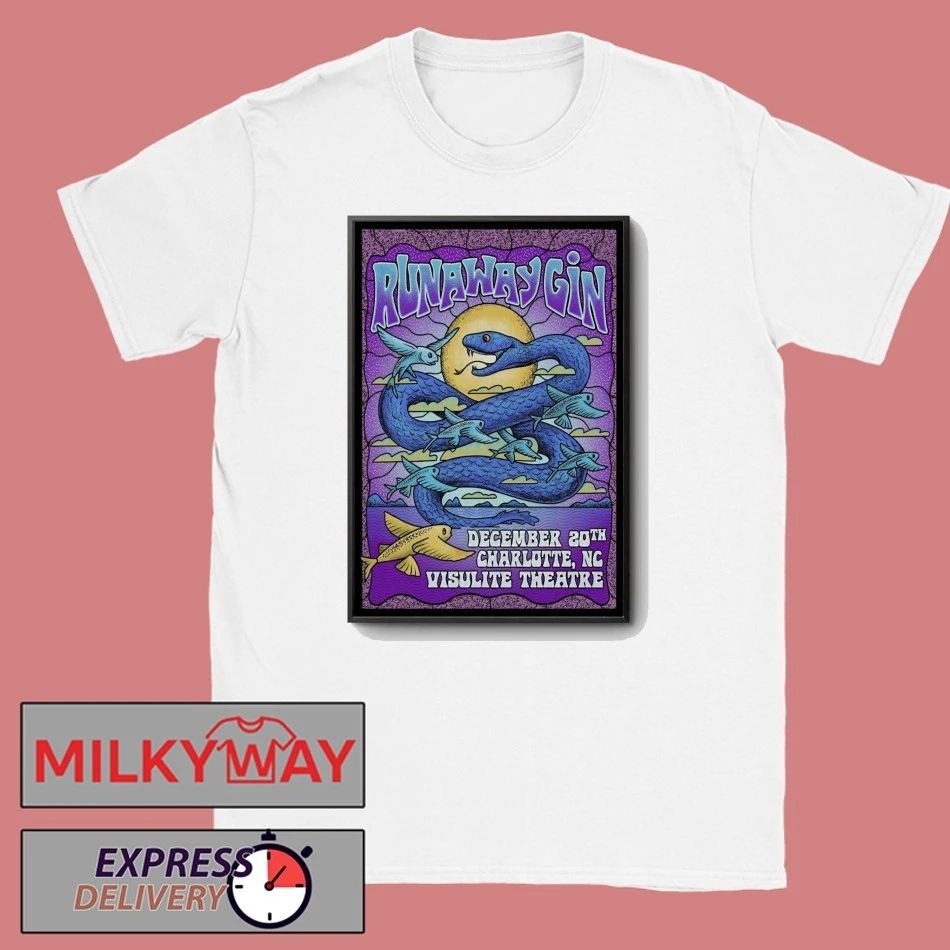 Runaway Gin Event Charlotte On Dec 20 2025 Poster shirt