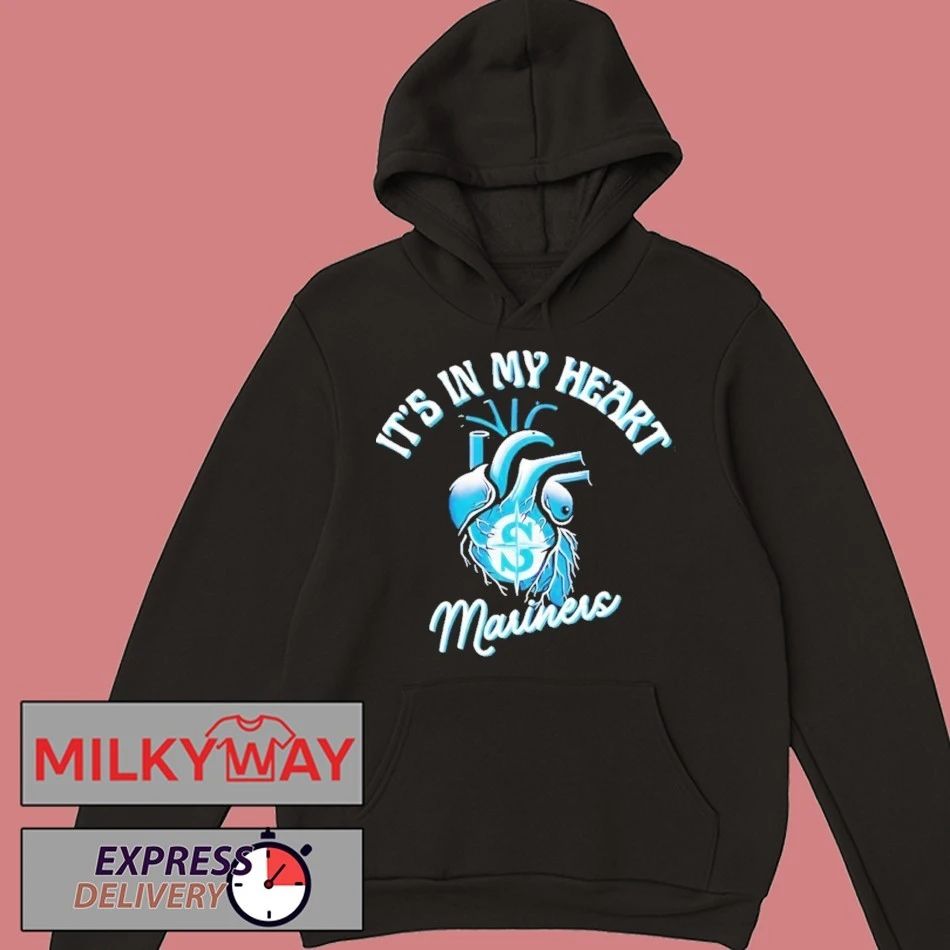Its In My Heart Seattle Mariners Heartbeat Shirt
