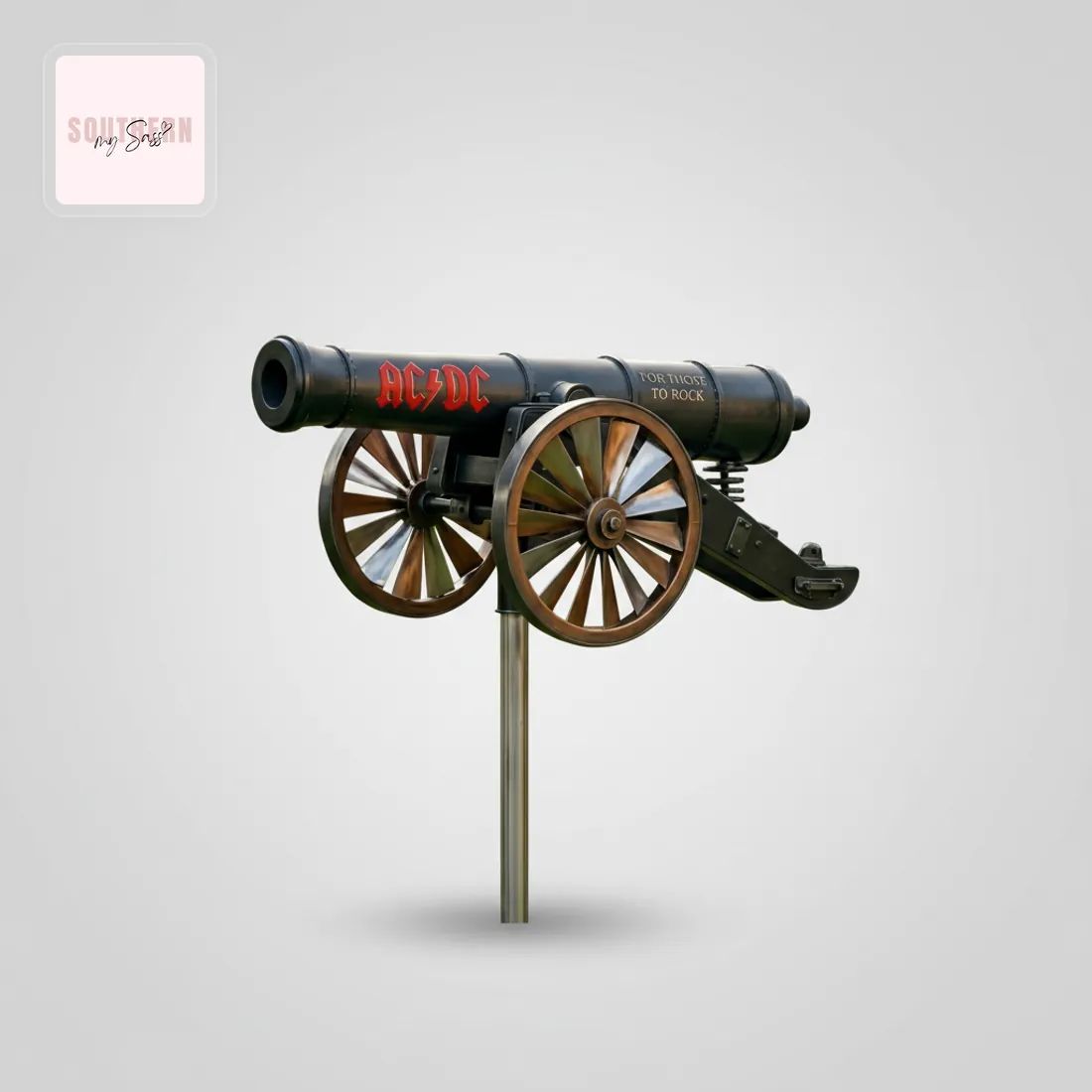 ACDC “For Those To Rock” Cannon Garden Wind Spinner