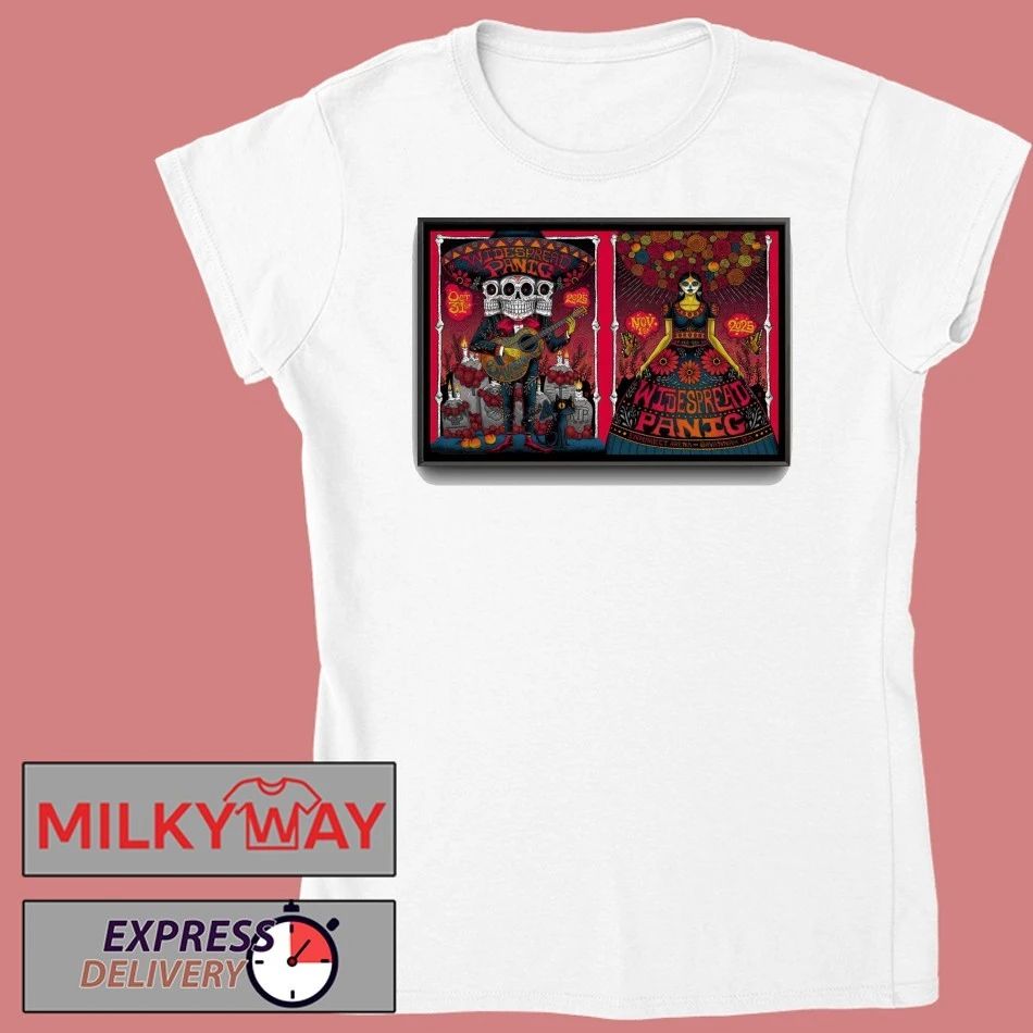 Widespread Panic Oct 31 and November 1, 2025 Enmarket Arena Savannah, GA Event Poster shirt