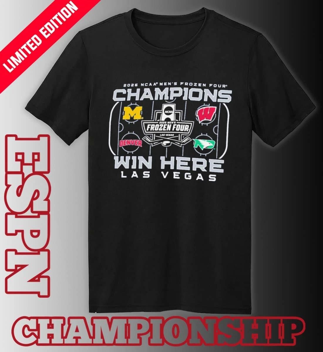 Men’s Frozen Four 2026 Las Vegas 4 Teams Shirt