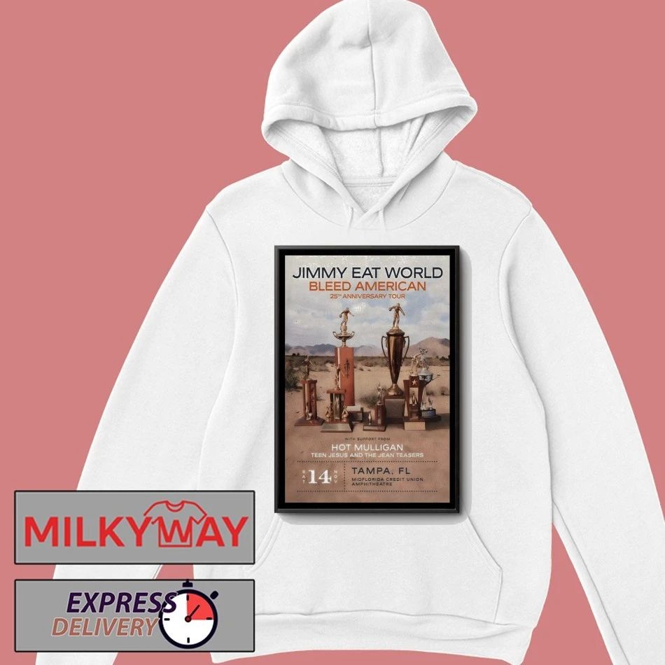 Jimmy Eat World Nov 14 2026 MIDFLORIDA Credit Union Amphitheatre In Tampa FL Poster shirt
