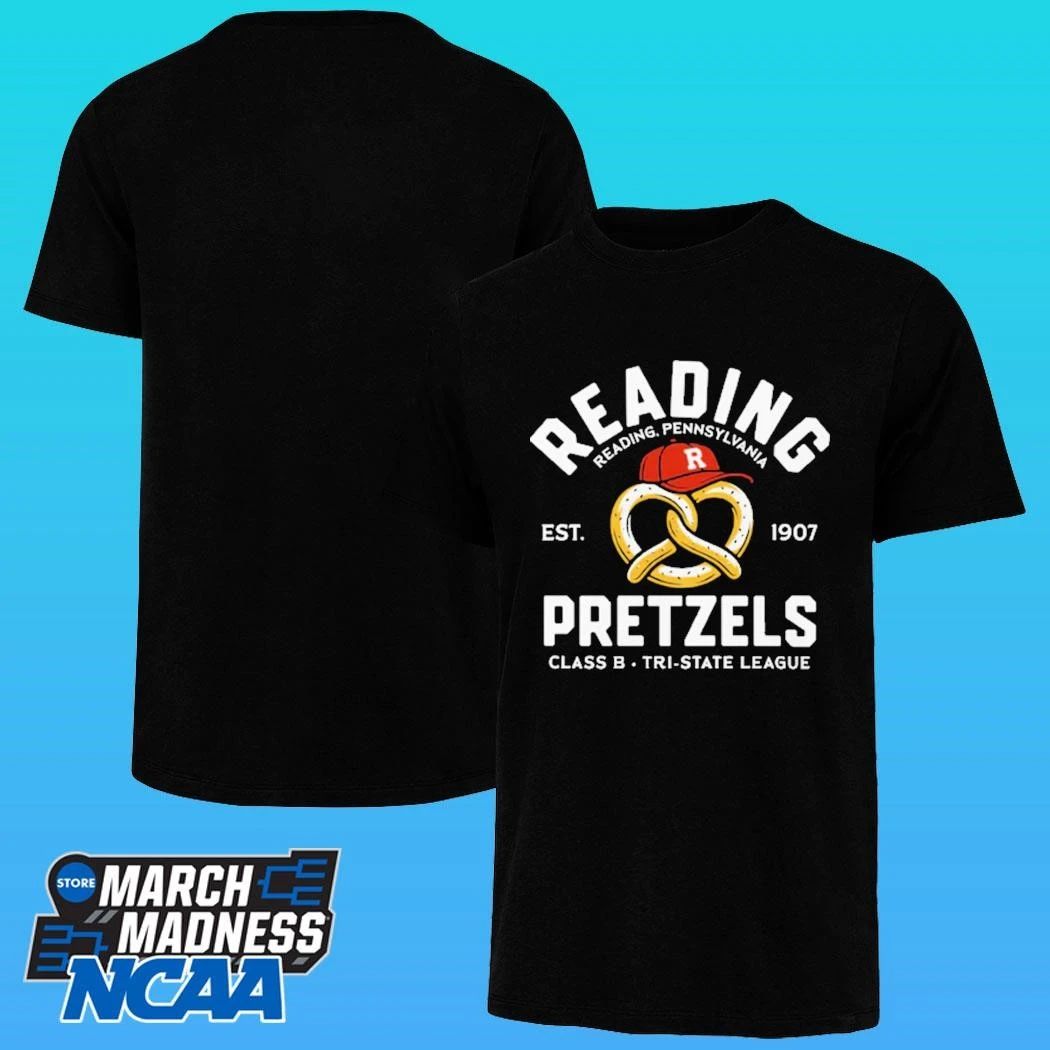 Reading Pretzels Reading Pennsylvania Class B Tri State League Baseball Est 1907 Shirt