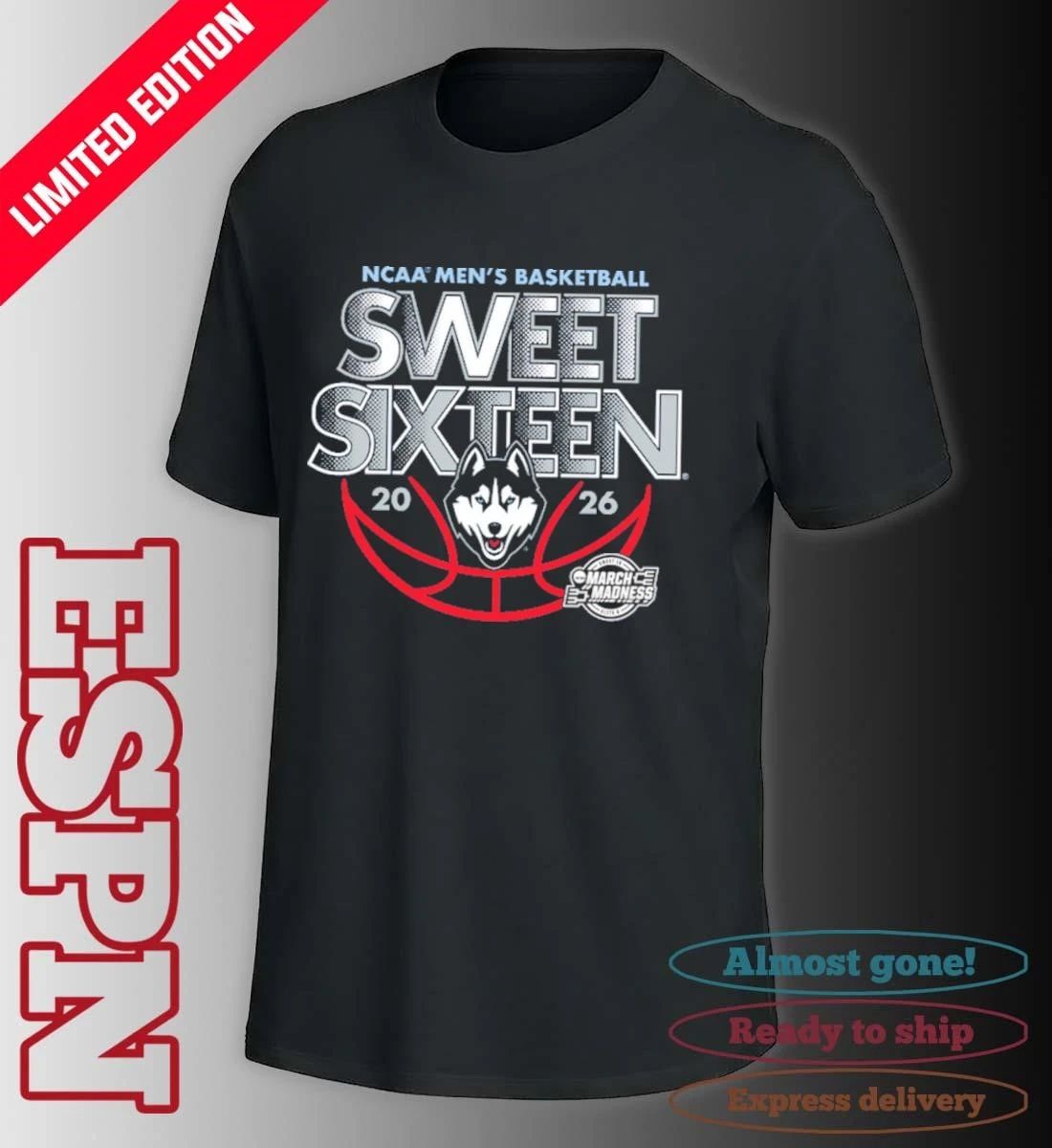 Sweet Sixteen 2026 Uconn Men’s Basketball Shirt
