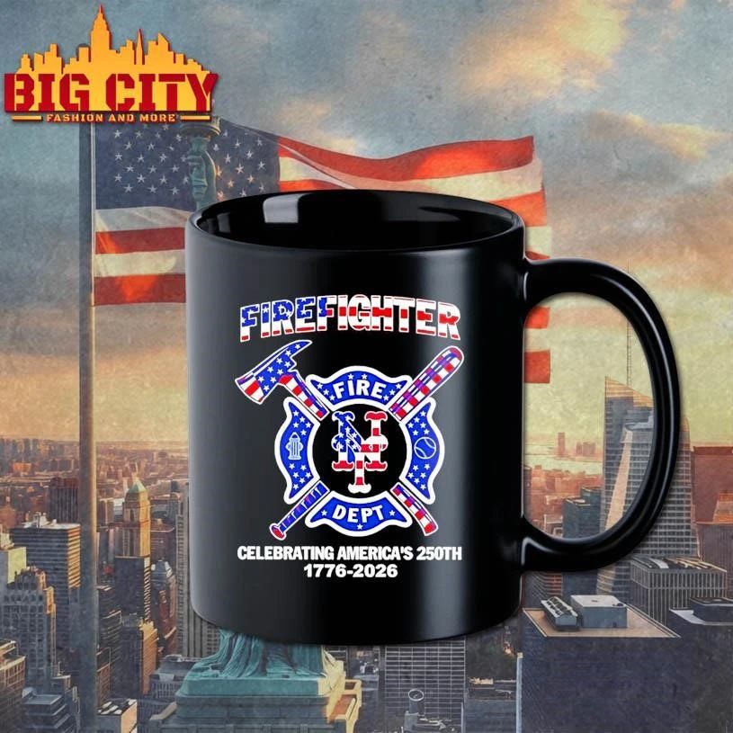 New York Mets Firefighter 250th 1776 2026 Fire Dept Celebrating Americas Shirt