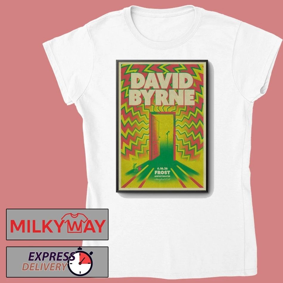 Apr 16 2026 David Byrne Stanford Poster shirt