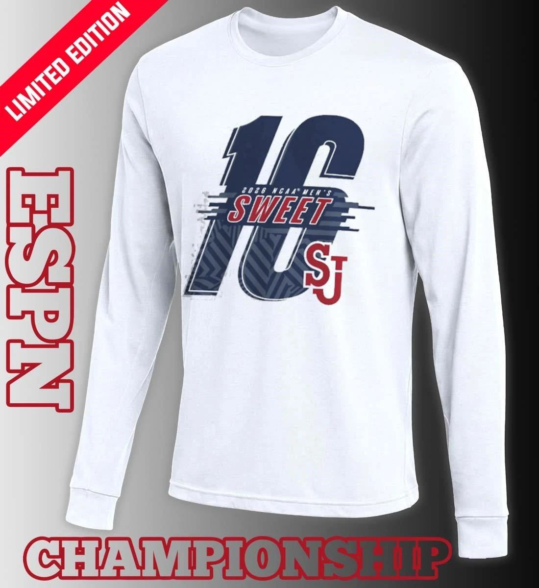 Sweet Sixteen St. John’s University Men’s Basketball Shirt