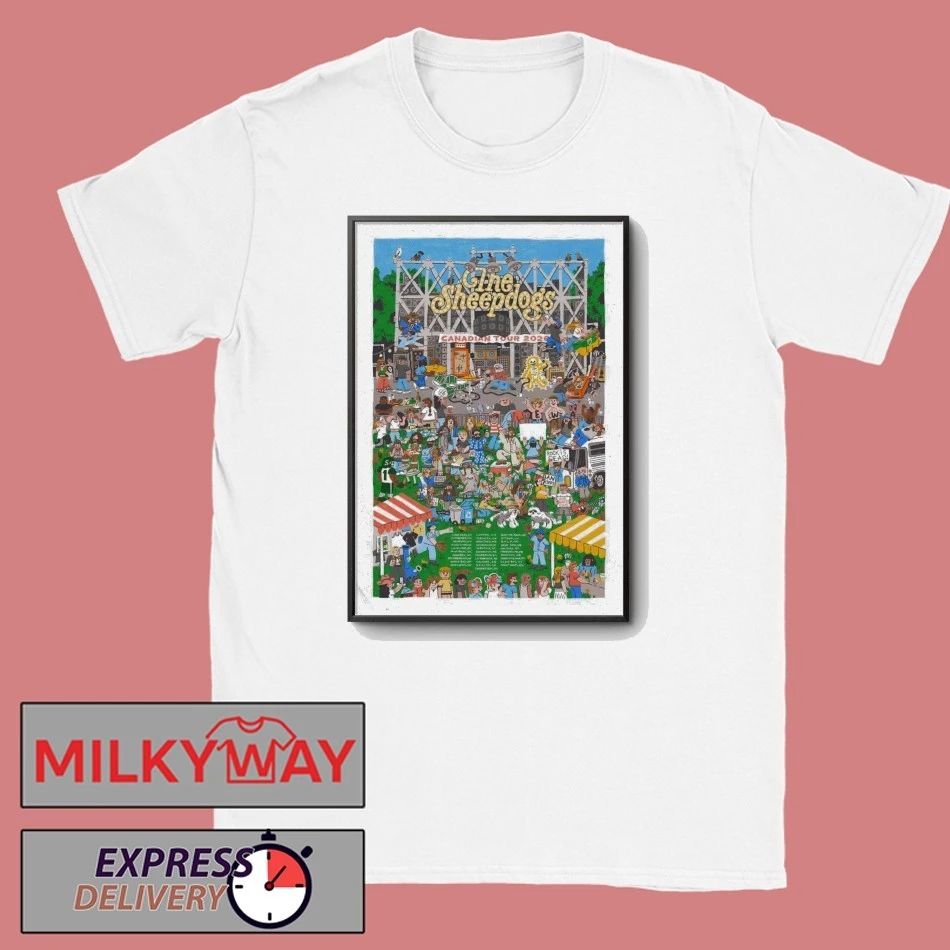 The Sheepdogs 2026 Canadian Tour Poster shirt