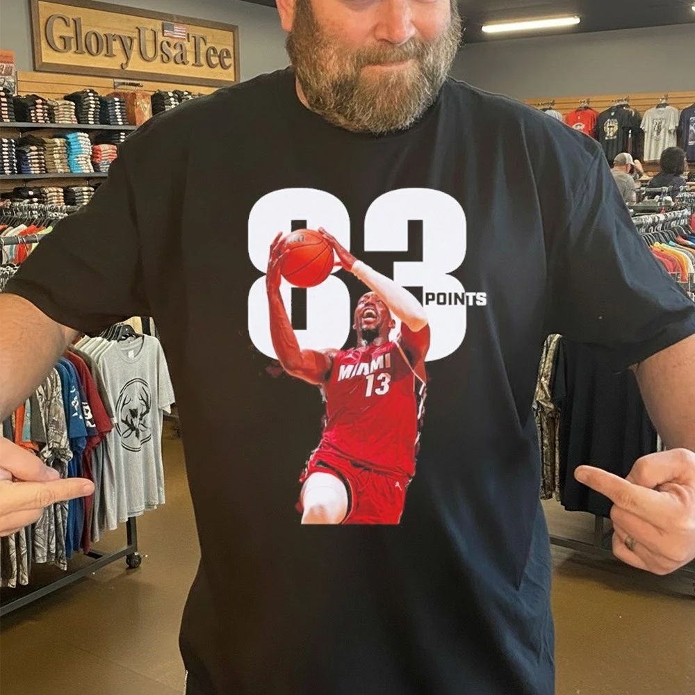 Bam Adebayo With 83 Points Passed Kobe Bryant For The Second-Most Points In A Single GameT-Shirt