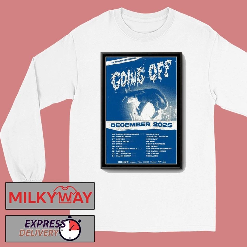 Going Off December 2025 Poster shirt
