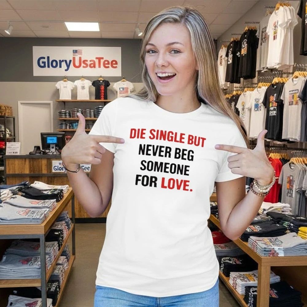 Die Single But Never Beg Someone For Love Shirt