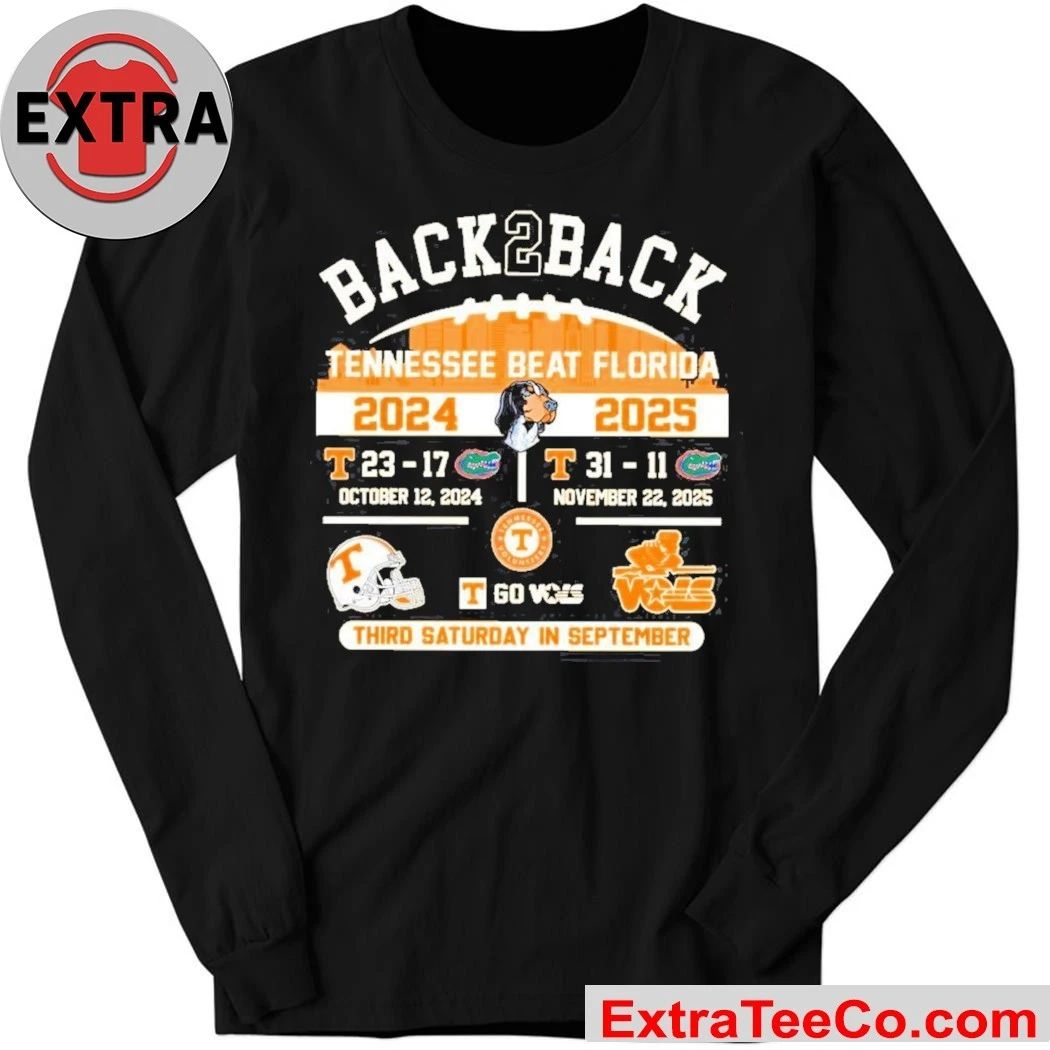 Celebrating Tennessee’s back-to-back victory over Florida in the 2024 and 2025 college football seasons Shirt