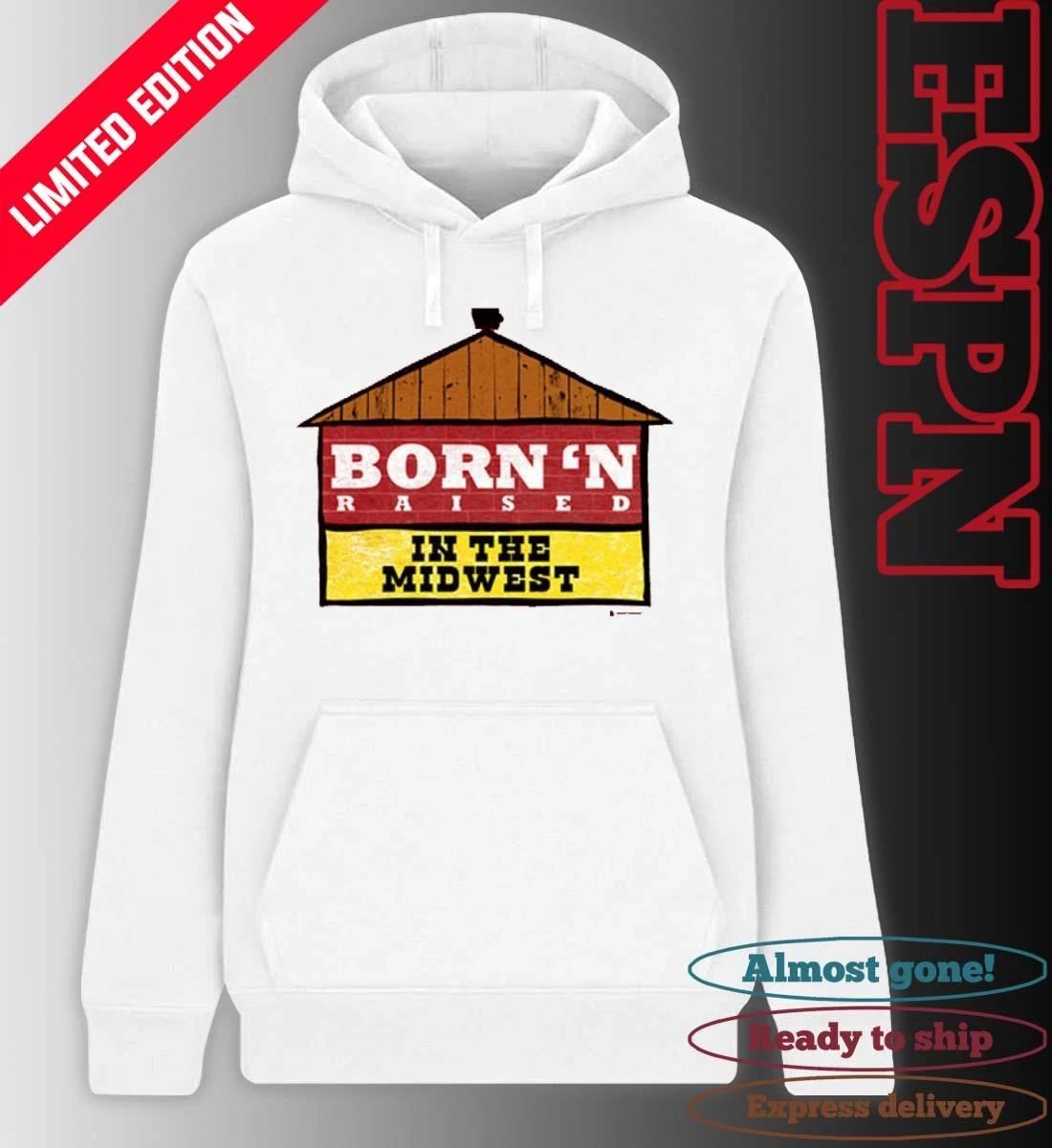 Nebraska Cornhuskers Born’n Raised in the Midwest Shirt