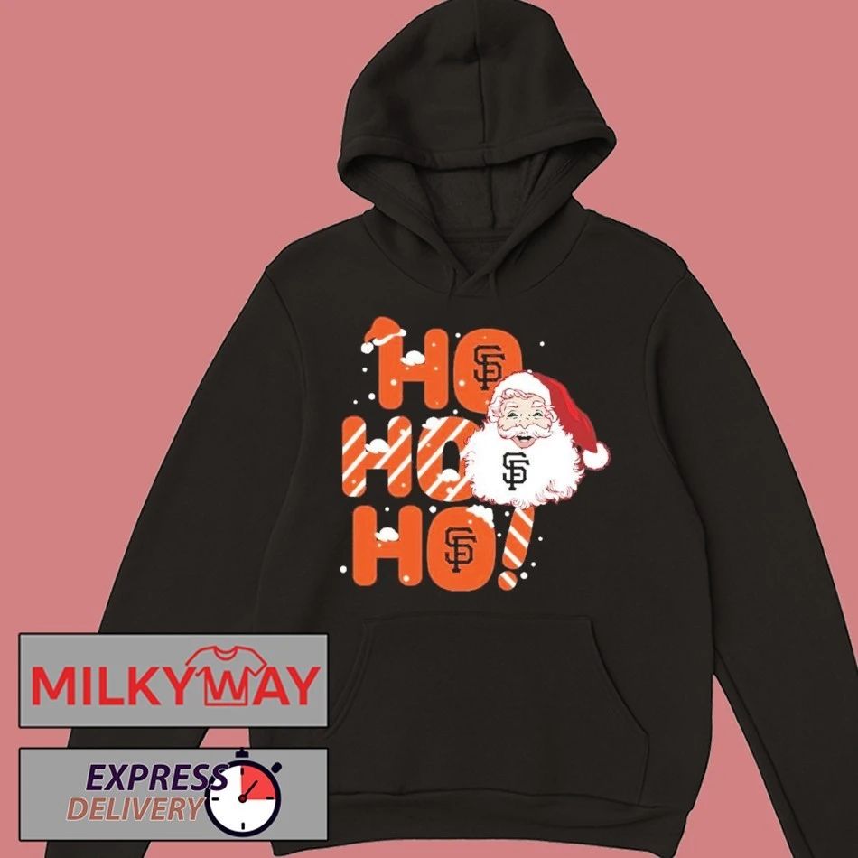 2025 San Francisco Giants Christmas Santa Ho Ho Ho Shirt