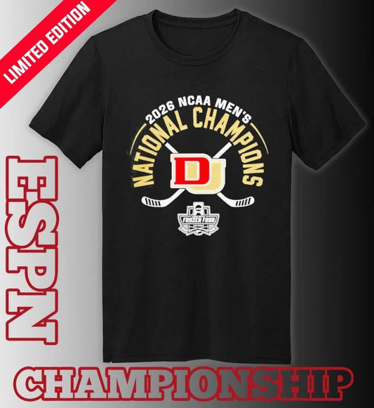 Denver Pioneers Men’s Ice Hockey 2026 Frozen Four National Champions T-Shirt