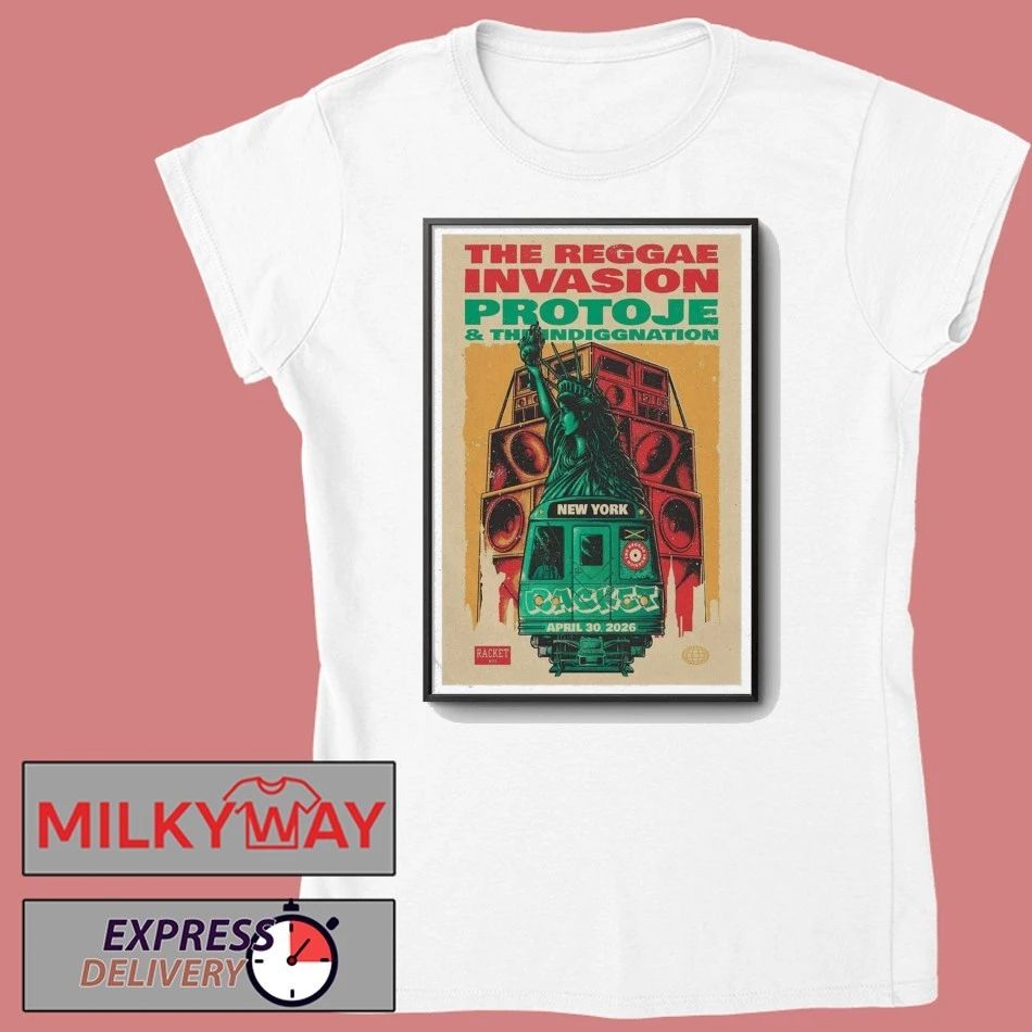 Poster Protoje Apr 30 2026 The Reggae Invasion Tour shirt
