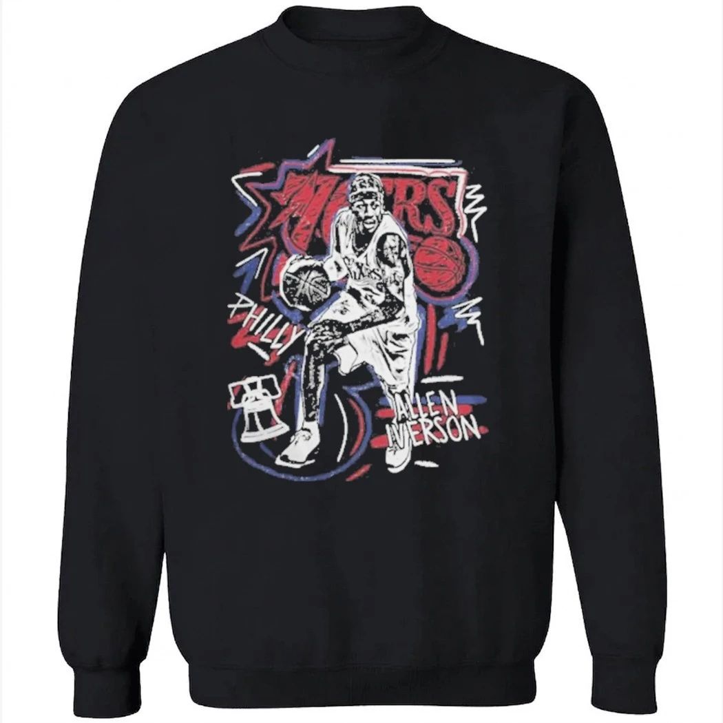 Philadelphia 76ers Allen Iverson Mitchell & Ness Chalked Up Shirt