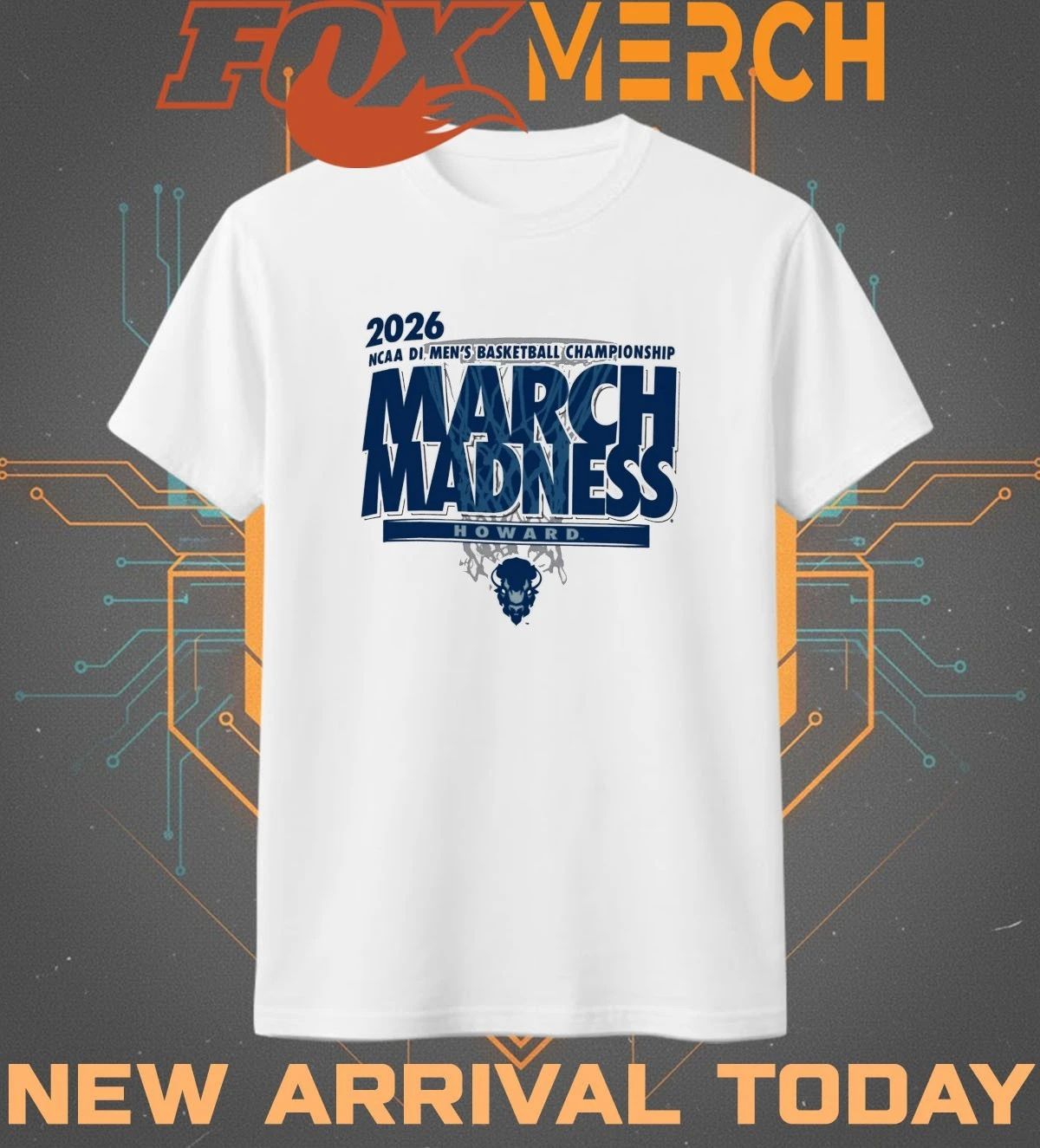 Howard Bison 2026 NCAA DI Men’s Basketball Championship March Madness t-shirt