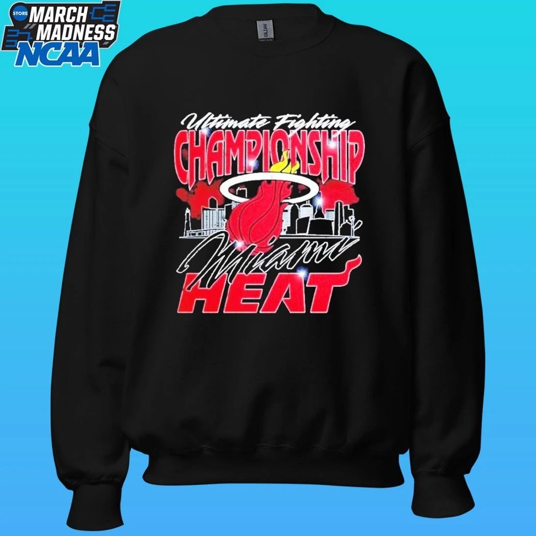 Ufc X Miami Heat Exclusive Event Merch Ufc 327 At Kaseya Center Shirt