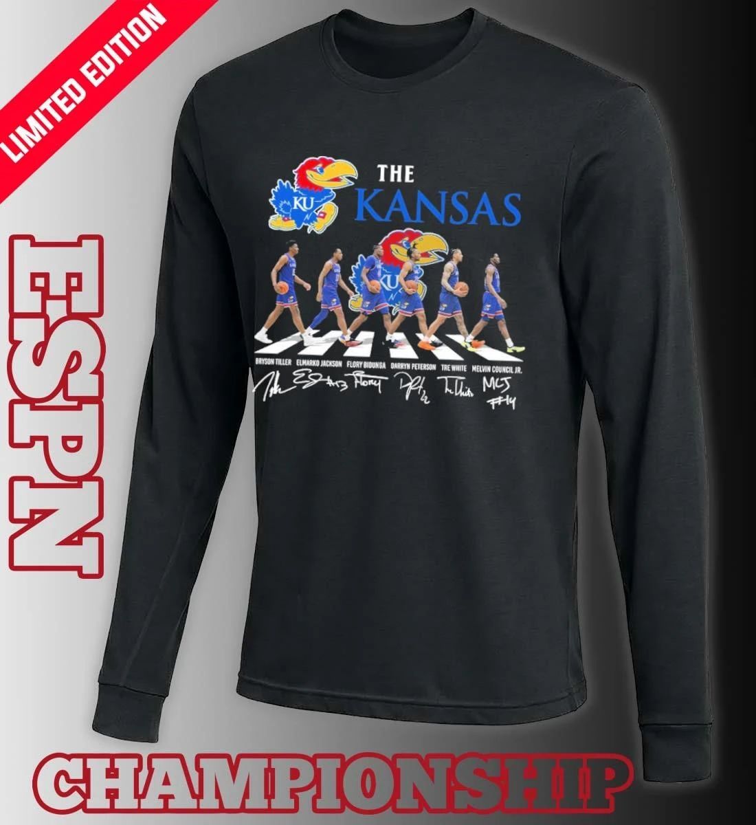 The Kansas Jayhawks Men’s Basketball Abbey Road Shirt
