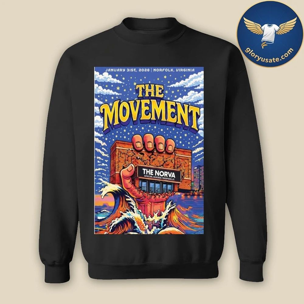 The Movement Norfolk, Virginia January 31 2026 Concert Poster Shirt