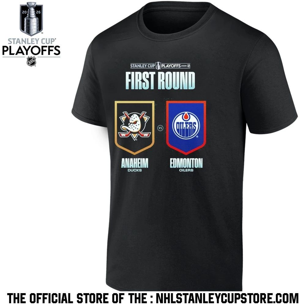 Edmonton Oilers vs Anaheim Ducks 2026 NHL Stanley Cup Playoffs First Round Shirt