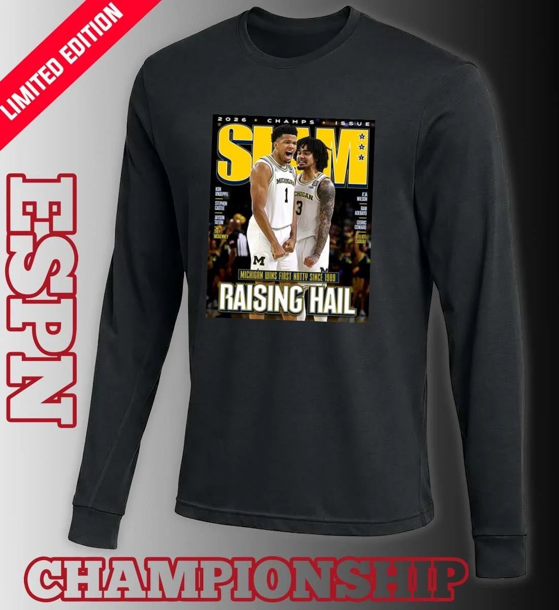 SLAM Michigan 2026 Men’s National Champions Raising Hail Shirt