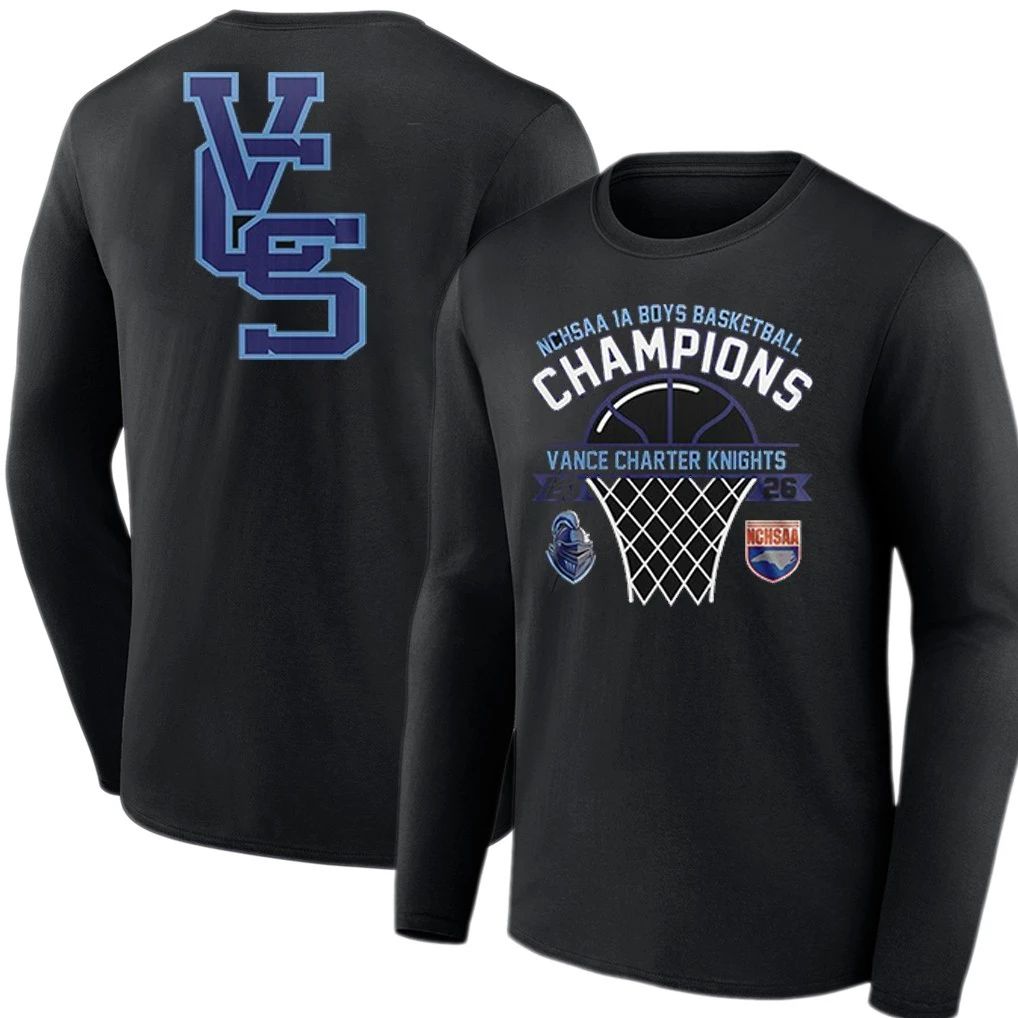 Vance Charter Knights 2026 NCHSAA 1A Boys Champions T-Shirt