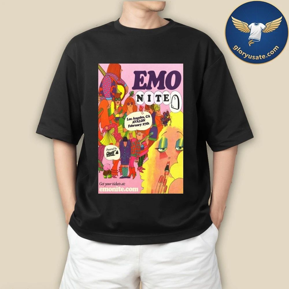 Emo Nite February 27 2026 Los Angeles, CA Poster Shirt