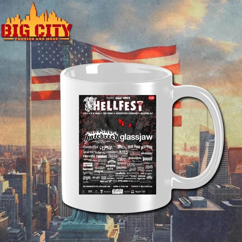 Hellfest Hardcore Festival 2026 Line Up Poster Shirt