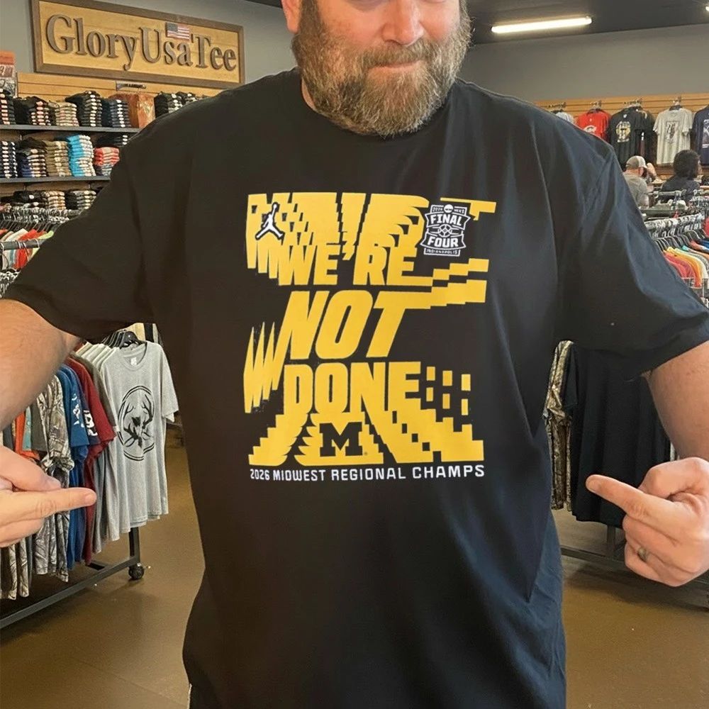 Michigan Wolverines 2026 NCAA Men’s Basketball Midwest Regional Champions Shirt
