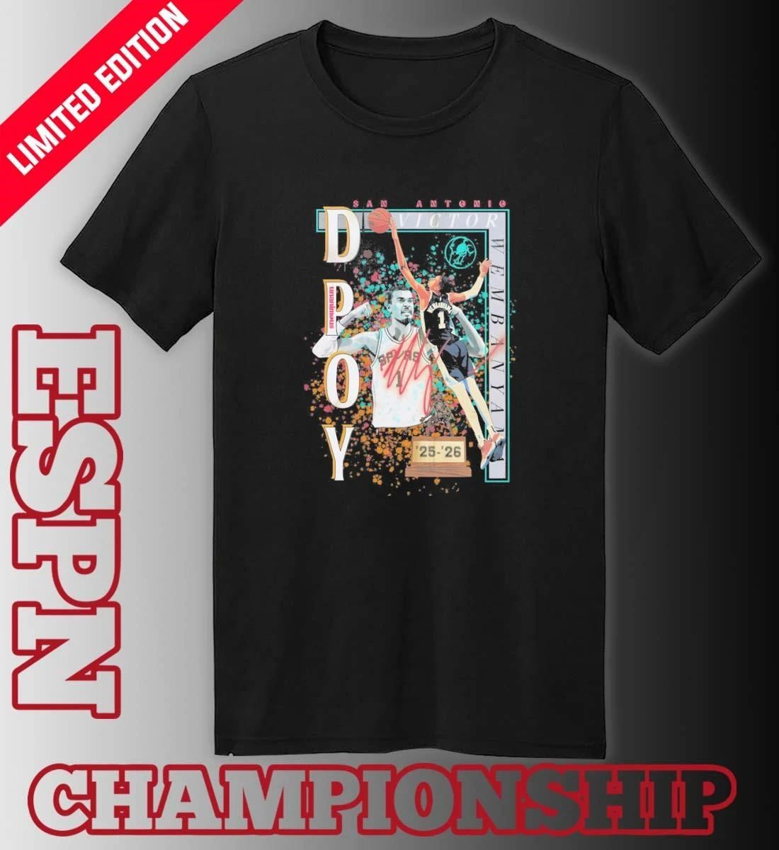 Victor Wembanyama Spurs 2026 DPOY T-Shirt