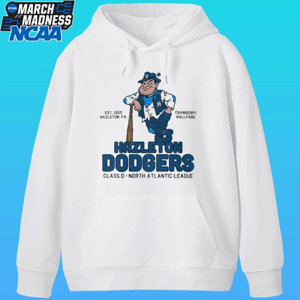 Hazleton Dodgers Baseball Class D North Atlantic League Est 1950 Hazleton Pa Cranberry Ballpark Shirt