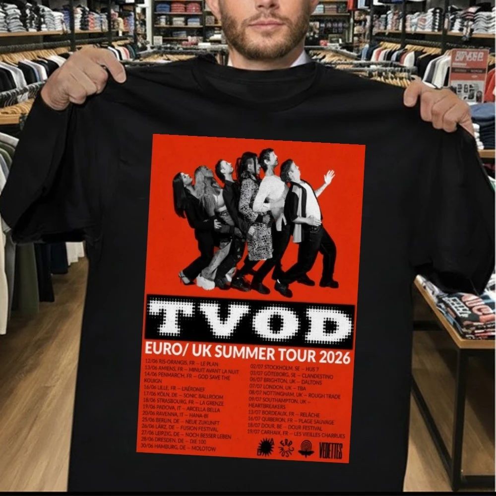 TVOD Europe UK 2026 Summer Tour Poster Shirt
