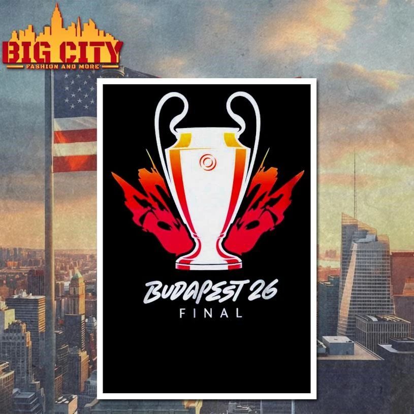 UEFA Champions League Budapest 26 Final Trophy Shirt