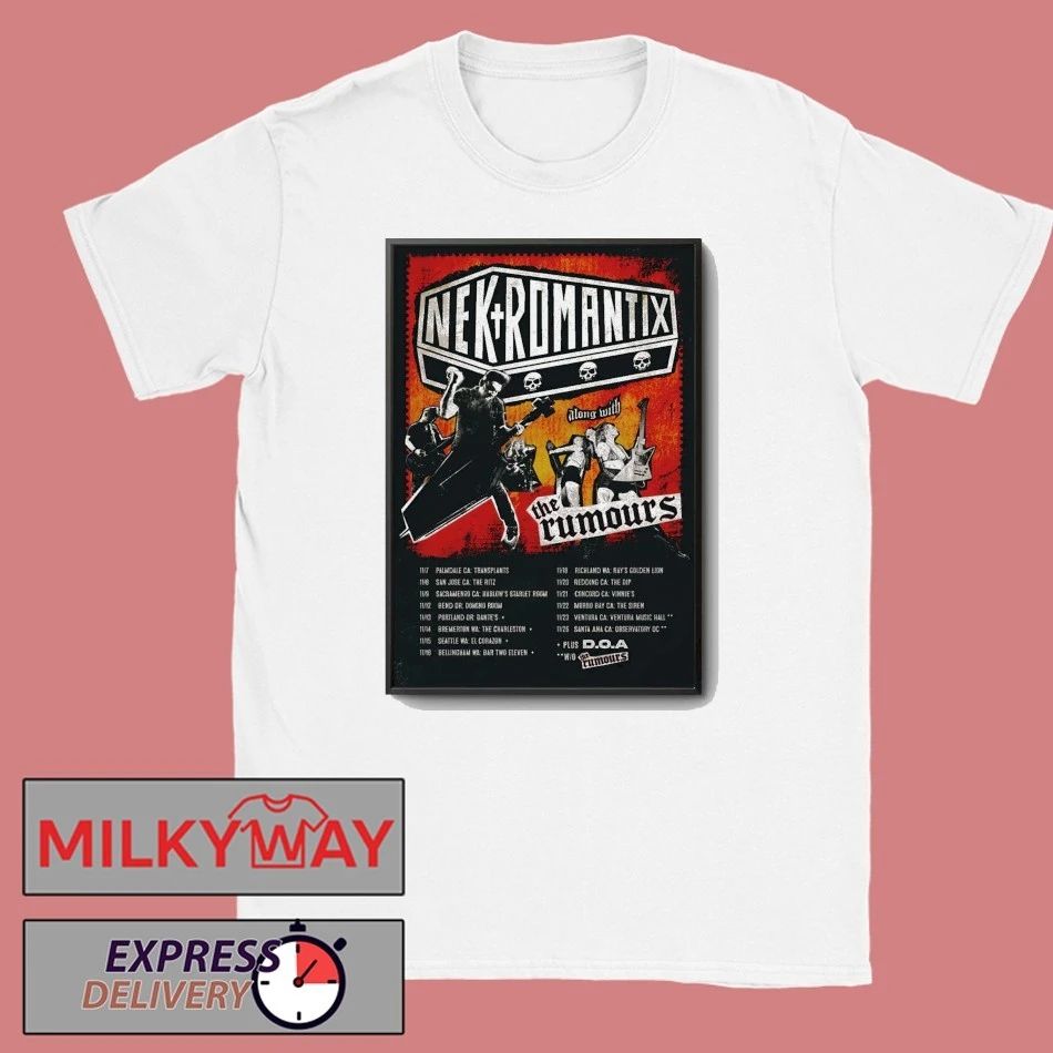 Nekromantix With The Rumours Another Tour What 2025 Poster shirt