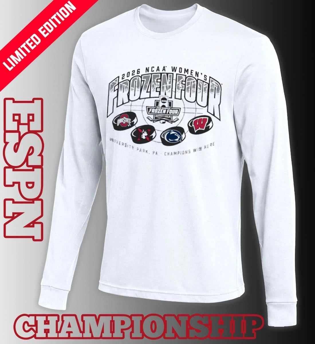 2026 NCAA Women’s Ice Hockey Frozen Four Shirt