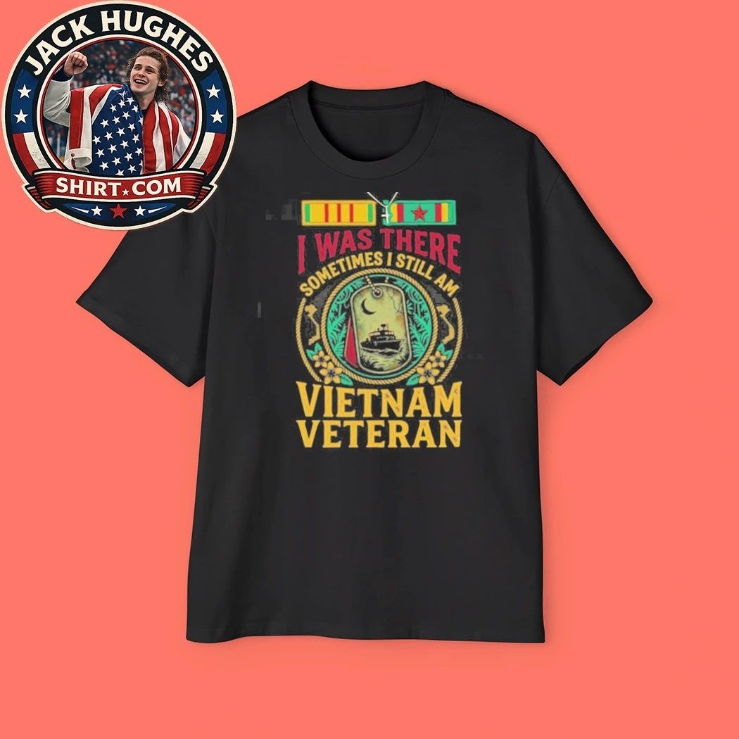 I Was There Vietnam Veteran Dog Tag Amp River Boat Ribbon Design Shirt