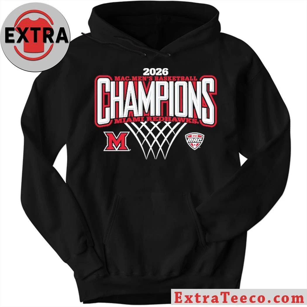 2026 Mac Men’s Basketball Champions Miami Redhawks Logo Shirt