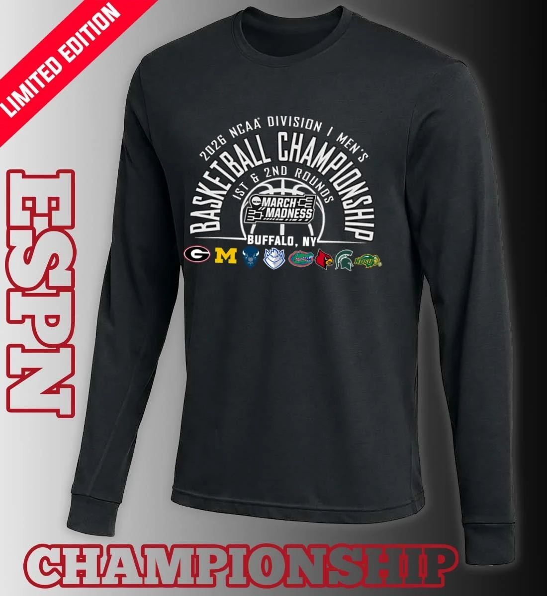 NCAA Men’s Basketball 2026 March Madness Buffalo, NY T-Shirt