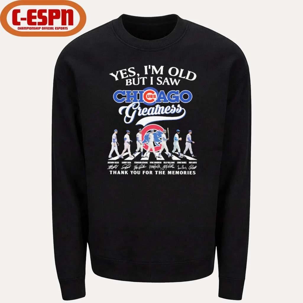 Yes, I’m Old But I Saw Chicago Cubs Abbey Road Legends Greatness T-Shirt