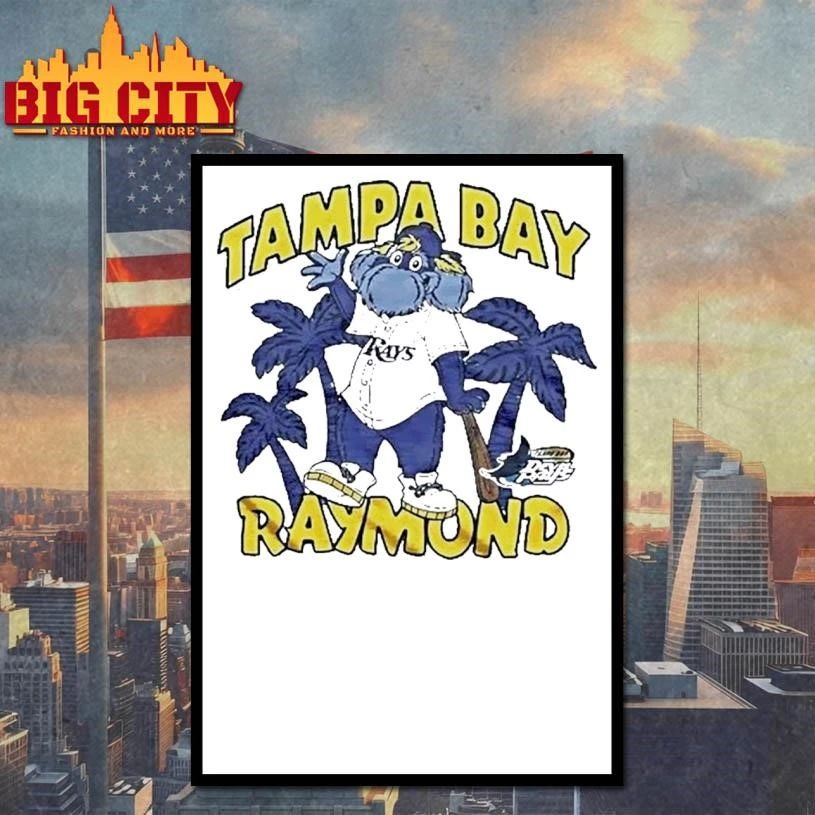 Tampa Bay Rays Raymond Mascot By Homage Baseball Shirt