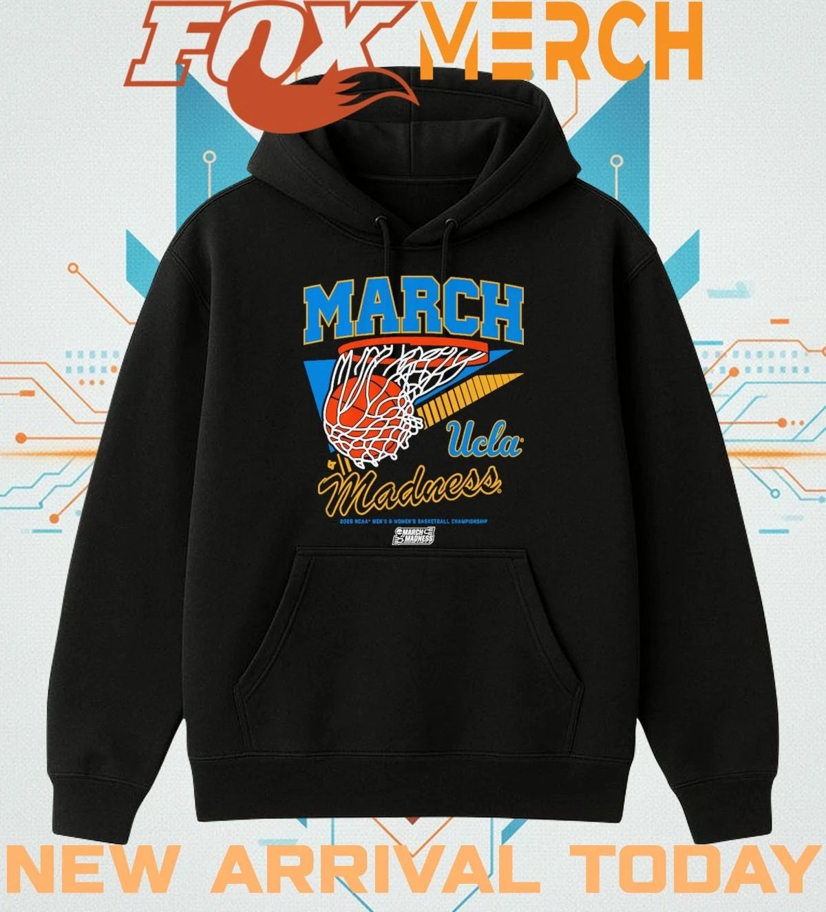 UCLA Bruins MBB & WBB 2026 March Madness Retro Swish t-shirt