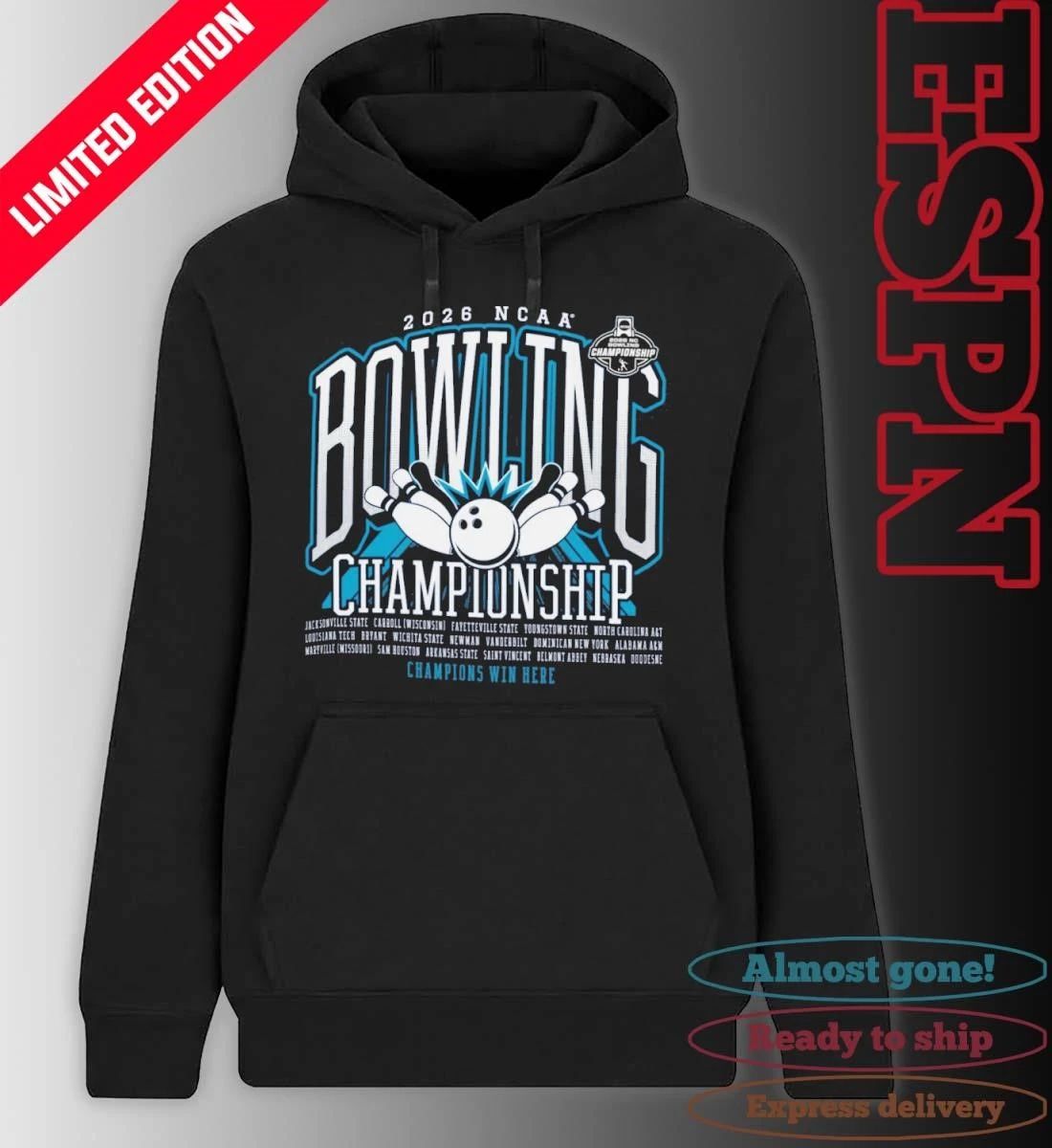 2026 NCAA Women’s Bowling Regionals Championship Shirt