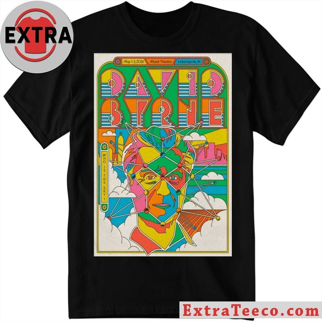 David Byrne May 1-2 2026 In Indianapolis IN Poster Shirt