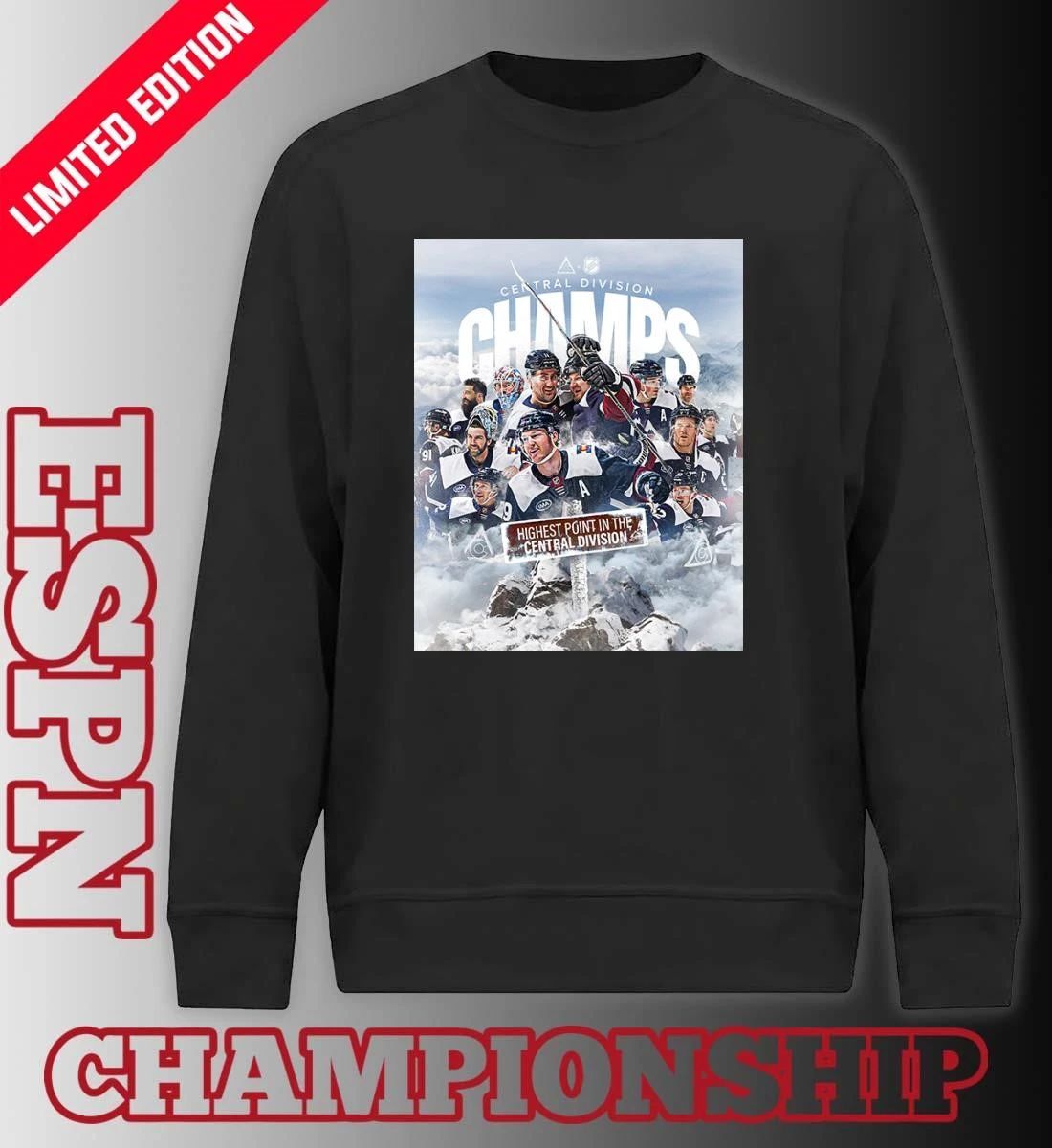 Colorado Avalanche 2026 Central Division Champions Poster Shirt